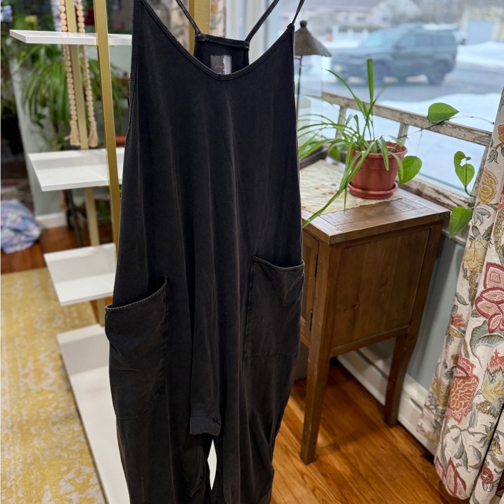 FP Movement by Free People Black Jumpsuit size M